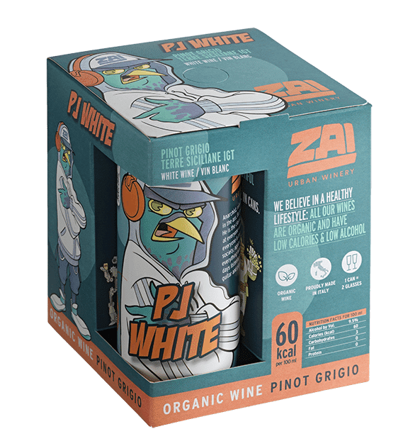 רביעיית זאי פינו גריג'ו אורגני פחית 250 מ"ל